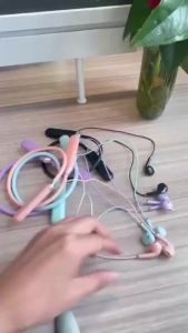 Neckband Headphones LED Digital Display Waterproof HiFi Stereo Noise-Canceling Fast Charge Earphones