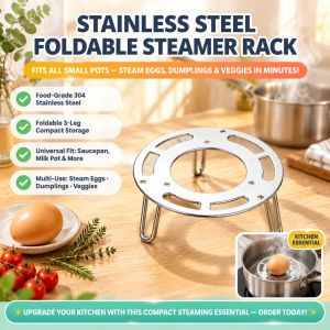 JMY - Stainless Steel Foldable Mini Steamer Rack