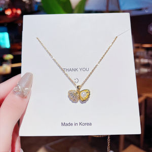 High-Quality Jewelry: N8083 Fashion Accessory - Pearl Shell Zircon Openable Necklace