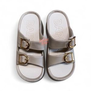 Sandal Jelly Wanita Terbaru/ Sendal Wedges Karet Gesper Cewek Kekinian/ THS 26037L-M Jelly Import