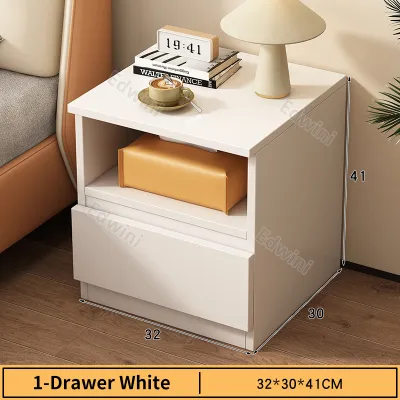 【With Lock】1/3 Drawers White/Wood File Cabinet Home Office Cabinet with Lock Drawer Mobile Storage