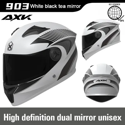 AXK 903 DOT Certified Full-Face Electric Bike Helmet with UV Protection and ICC Stickers - New Multiple Sizes Available