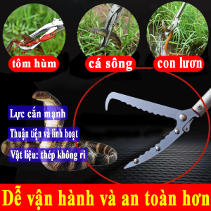 kẹp bắt lươn rắn thông minh(Được làm bằng thép không gỉ an toàn khi sử dụng,1.5 M304 thép không gỉ)Kẹp đa năng bắt lươn,kìm kẹp lươn