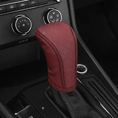 ISUZU Car Shift Handle Cover Leather Shift Knob Cover Car Gear Sticks Sleeve Gear Lever Decor Protective Cover For ISUZU Dmax Panther Elf Traga Mux Trooper MU7 Crosswind Panther