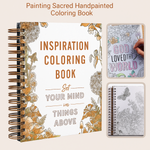 Bible Inspirational Hand-Drawn Coloring Book Bible Verse Coloring Book Scripture Coloring For Adults