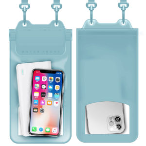 Túi Khô Điện Thoại Hai Ngăn Túi Đựng Điện Thoại Di Động Dung Tích Lớn Chống Nước Túi Đựng Để Bơi Lội Bãi Biển Tắm Lặn Ngáy Thể Thao Dưới Nước
