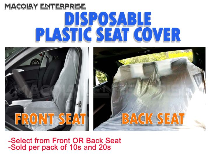 Plastic back seat shop covers for cars