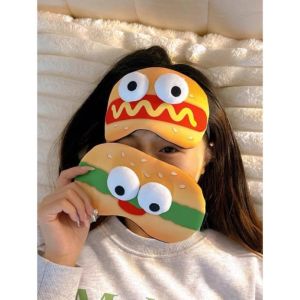 Mặt nạ mắt ngủ bịt mắt ngủ Hamburger bịt mắt ngủ có gel làm mát giúp cải thiện giấc ngủ - Life Style 4U