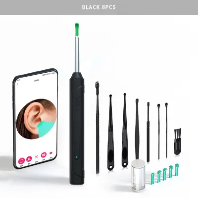 《 𝗛𝗗 𝗣𝗜𝗫𝗘𝗟 》 Wireless Visual Earpick With Camera LED Ear Wax Cleaner Picker Removal Tool Kit Pengorek Telinga 可视挖耳勺