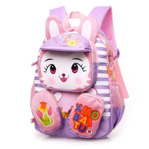 New 3D Childrens School Backpack Girls Boys Rabbit Tiger School Bag Kindergarten Backpack