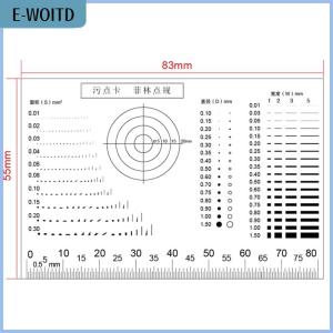 【E-WOITD】 Gauge Point Gauge Transparent Film Stain Card Comparison Card Stain Crack Contrast PET Dot Line Surface Quality Inspection