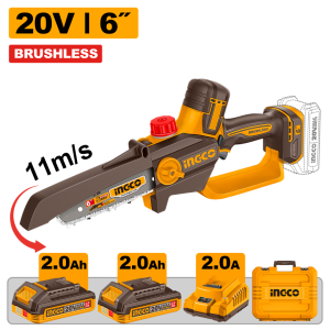 INGCO 6" CORDLESS PRUNER SAW | BRUSHLESS MOTOR | CGSLI20662 CGSLI2066