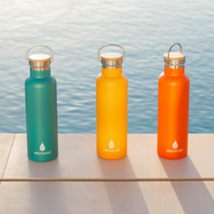 [Elemental chính hãng - Thương hiệu Mỹ] Bình Giữ Nhiệt Elemental Classic 750ml đạt chuẩn FDA Hoa Kỳ an toàn sức khỏe thép không gỉ 304 giữ nóng lạnh nắp gỗ quai cầm tiện lợi