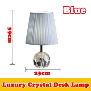 Nordic Modern Luxury Table Light Living Room Bedroom Study Rooms Bedside Warm Crystal Desk Lamp