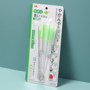 【iMall】4pcs Straw Cleaning Brush Set Glass Tube Kettle Teapot Baby Pacifier Milk Feeding Bottle Kitchen Cleaning Tool