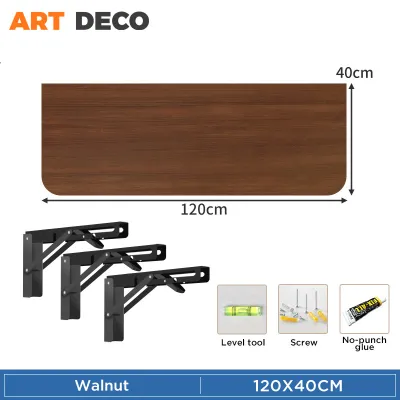 Bar Table High Table Wooden Wall Mounted Table Meja Bar Tinggi Table with Bracket Balcony Hanging Table Foldable Bar Counter Table Coffee Table