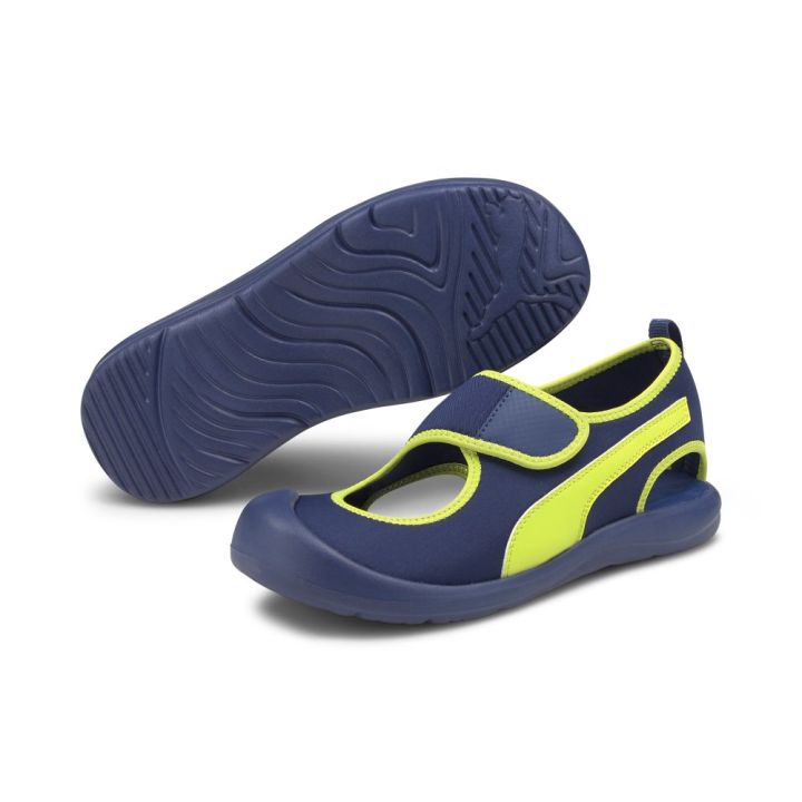 Kids Sandals Puma Aquacat PS Elektro Blue-Nrgy Yellow Years
