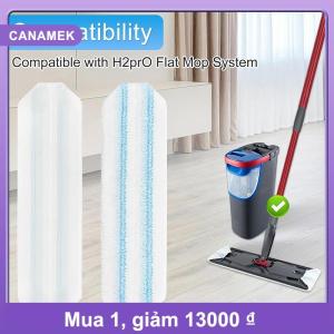 【CANAMEK】 Dành cho hệ thống chổi lau nhà phẳng H2prO phụ kiện thay thế miếng lau nhà phẳng miếng lau bằng microfiber dụng cụ vệ sinh tái sử dụng có thể giặt được phụ kiện.