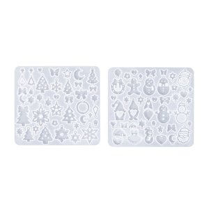 Christmas Earring Silicone Mould Set With Festive Designs for Holiday Crafting and Resin Art Projects