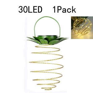 LED Solar Pineapple Garden Lights Outdoor Garden Courtyard Hanging Lantern Spring Light Home Decor Atmosphere Light Lampu Taman