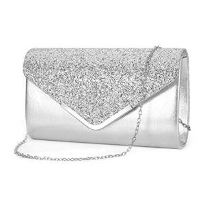 Women HandBag Tide Sequins Metallic Glitter Clutch bagDazzling Sparkling Party Bag One Shoulder Lady Evening Dinner Purse #679