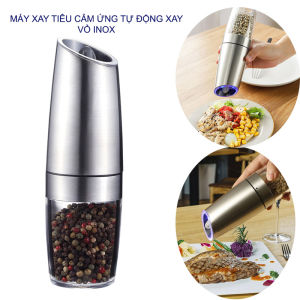 Lọ đựng và xay hạt tiêu thông minh cảm ứng tự động ZX-D33 vỏ inox 201