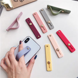 Finger Ring Phone Holder Stand Sticker Paste Soft Silicone Wristband Universal Hand Band Bracket