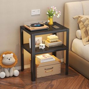 Iron Bedside Table Living Room Coffee Table Simple side Table Modern Corner Small Table storage rack