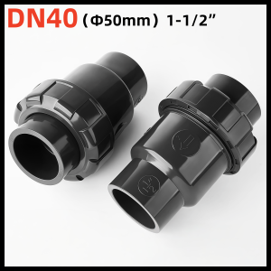 1.5"/2" PVC Check Valve for Swimming Pool/Aquarium One Way Pipe Fittings swimming pool check valve