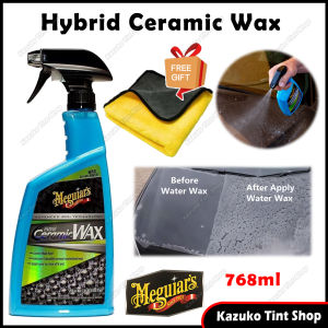 🌱 Meguiars G190526 / Meguiars Hybrid Ceramic Wax 26 oz Extreme Water Beading Protection Less Efford & Mess Durable Simply Apply Fast Dry Car Care DIY Original ❗ FREE CLOTH ❗ Ready Stock