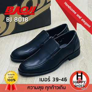 [🥇บาโอจิแท้100%🔢ไซส์39-46🆓ฟรี...ถุงเท้า 1 คู่] BAOJI รองเท้าคัทชูชาย รองเท้าหนังหุ้มส้น รองเท้าทางการชาย รุ่น BJ8018 หล่อเท่ หนังนุ่ม สบายเท้า