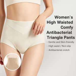 Womens Comfortable Antibacterial panties Tummy Tuck Pants