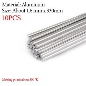 【Bella Room】 10Pcs Low Temperature Easy Melt Aluminum Welding Rod Silver Universal No Need Solder Powder Weld Bar