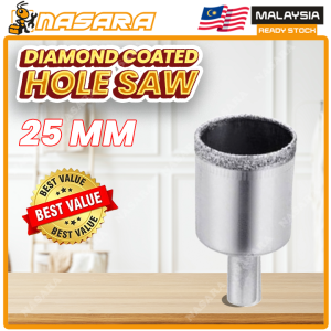Nasara 5 - 50mm Diamond Coated Tile Hole Saw Suitable Cut Marble Glass Ceramic Granite