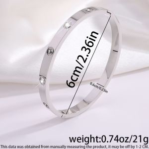 Vòng đeo tay đôi thép titan thời trang cho nữ vòng đeo Gypsophila kim cương tròn