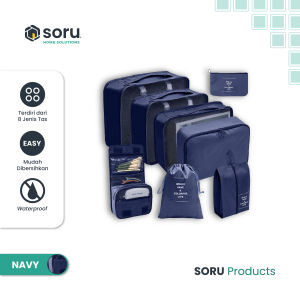 SORU - Tas Travel Packing Organizer Set 8 in 1 Serbaguna - Organizer Storage Bag Luggage Bag