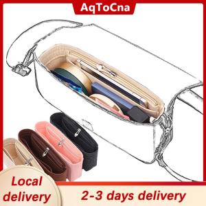 [COD] AqToCna Ship within 24 hours Multi-Pocket Women Insert Bag Felt Fabric Purse Handbag Organizer Bag Liner Tote