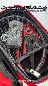 NEW 4-IN-1 99800mAh Car Jump Starter Powerbank With LED Light Air Pump Car Jumper For Car Motorcycle【Fast Delivery】