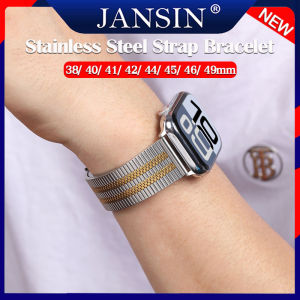 For Apple watch Ultra Band 10 46mm 49mm 45mm 41mm 44mm 40mm 42mm 38mm Stainless steel Strap bracelet for iWatch series 10 9 8 7 5 6 5 4 3 SE2 1 Ultra case