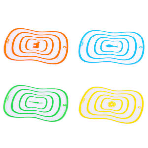 Transparent frosted plastic cutting board for cutting fruit