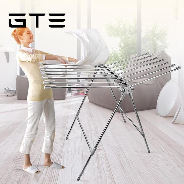 Stainless Steel Clothes Hanger Folding Laundry Hanging Rack Buy