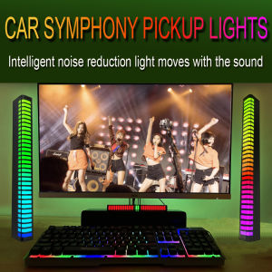 RGB Music Sound control LED light app control Pickup Voice Activated Rhythm Lights color Ambient LED Light bar Ambient Light