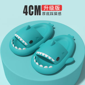 Thick-soled shark couple slippers for women comfortable slippers for men indoor and outdoor funny and cute cartoon sandals
