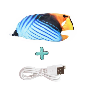 Electric Cat Toy Fish USB Rechargeable Electric Fish Funny Toy Cat Kitten Chewing Playing Toy