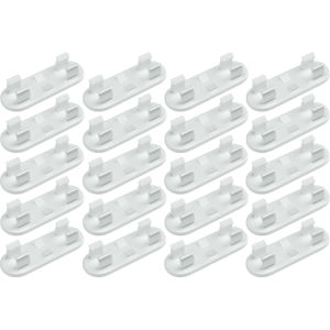 20 cái Cáp tự dính quản lý đoạn cáp tổ chức dính kẹp dây dụng cụ giữ dây cho TV PC dây điện máy tính xách tay bàn nhà xe văn phòng