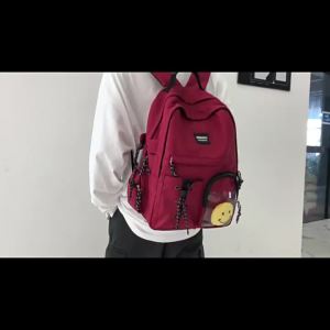 AE Backpack for male junior high school students large capacity new trend for travel ins Trendy and simple backpack for high school boys