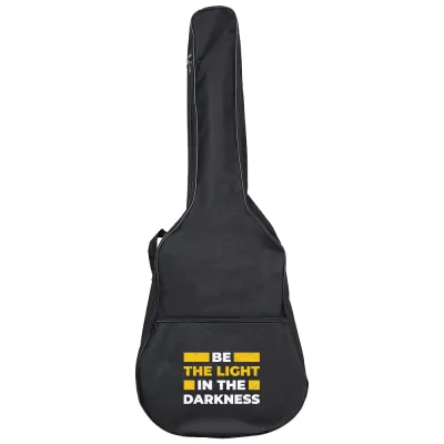 Guitar Bag 31-41 Inch Acoustic Guitar Organizer Bag Adjustable Shoulder Strap Phrase Printing Series
