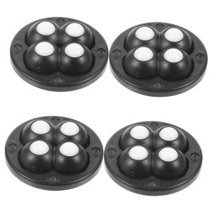 4Pcs 360 Degree Rotation Self-adhesive Wheels Mini Mute Casters for Furniture Table Storage Box