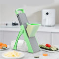【Flagship】 Multifunctional Vegetable Cutter 304 Stainless Steel Household Grater Anti-Slip Lemon Slicing Tool for Home Kitchen. 