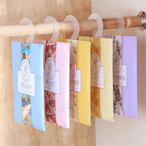 Perfume Aromatherapy Natural Smell Incense Wardrobe Sachet Air Fresh Scent Bag Freshener Car Hook Hanger Living 衣橱香薰香包